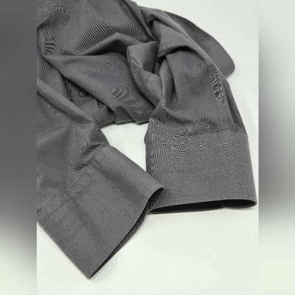 UNTUCKIT SANGIOVESE-WF BUTTON UP DRESS SHIRT TOP GREY COTTON MEN XXX LARGE 3X - Picture 9 of 13
